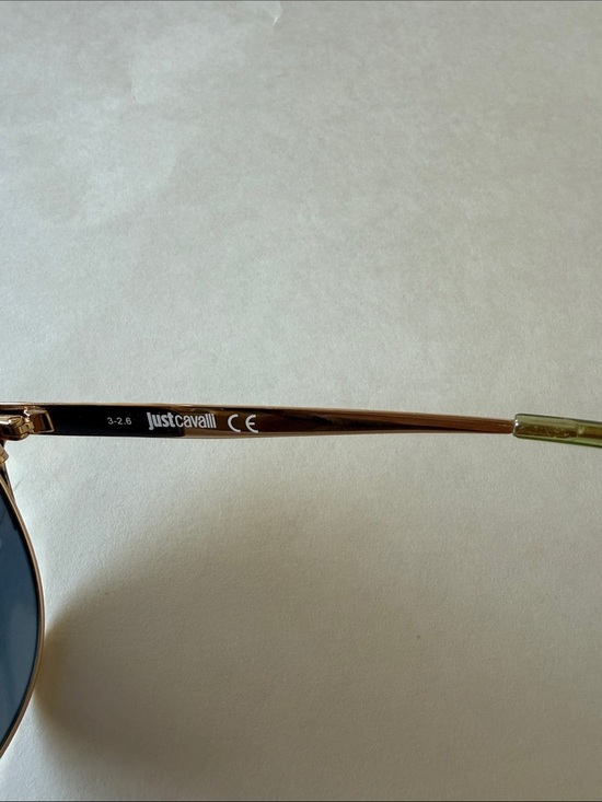 Vintage Y2K Just Cavalli JC750S Gold Cat-Eye Double Bar Aviator Sunglasses main image 9